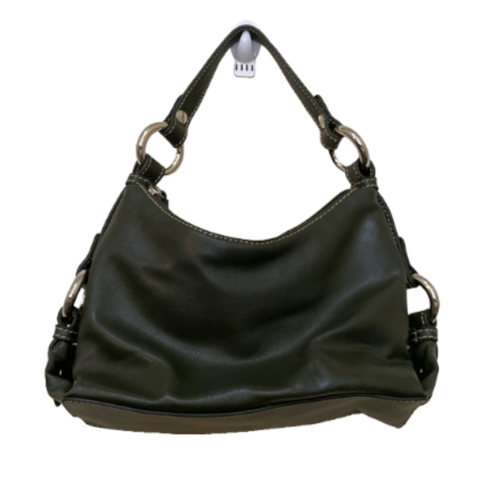 Tommy Hilfiger Purse Micro Mini Shoulder Bag Vintage 90s Y2k Army Green Leather